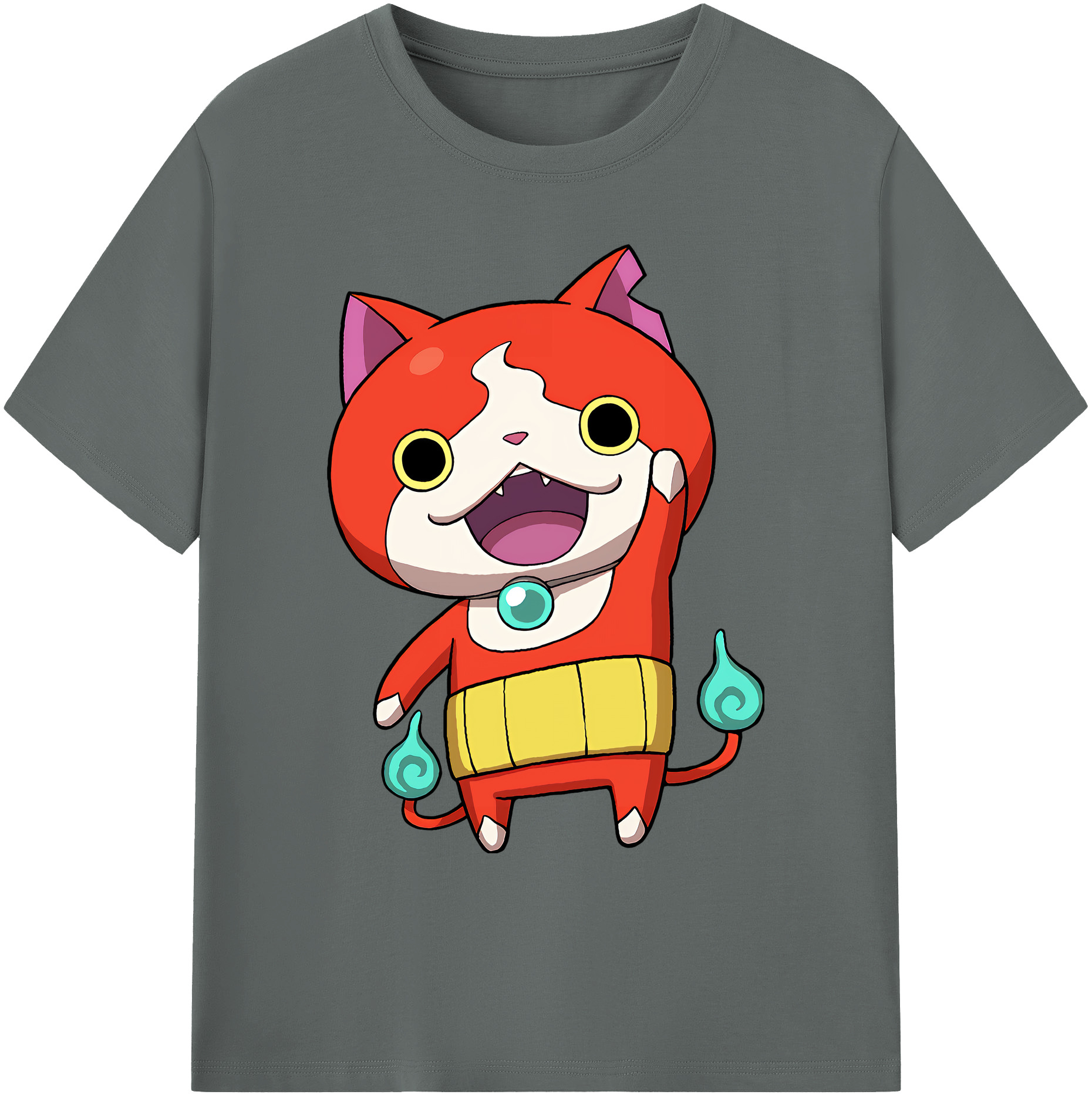 （画像用） 妖怪ウォッチ Yo-kai Watch 綿100％ メンズ半袖Tシャツ｜肌触りやわらか＆通気性